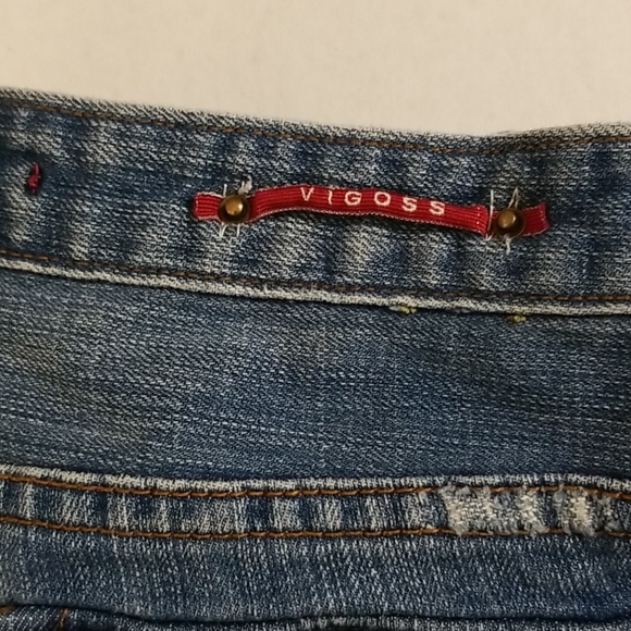 Vigoss Boot Cut Painted Jeans Sz 5 - Picture 5 of 13